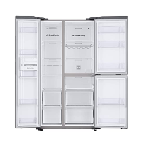 Samsung 689L RS73R5561SL/TL SpaceMaxTM Technology Side by Side Refrigerator By PandoraBiz.com