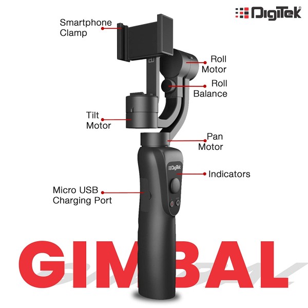 Digitek 3 Axis Gimbal Stablizer For Smartphones DSG 005