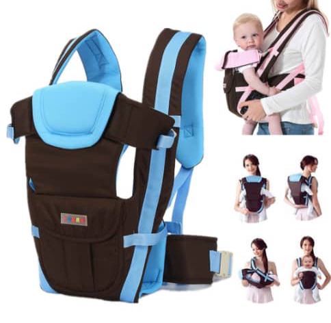 Baby Carrier Bag Go Blue White color