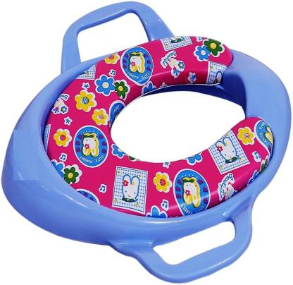 Honey Bee's Cushioned potty training seat with handle Blue color