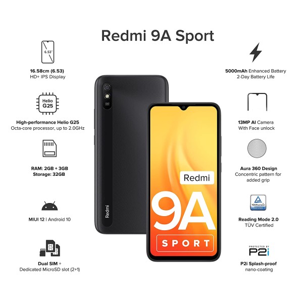 Redmi 9A Sport Metallic Blue (3GB RAM /32GB ROM )