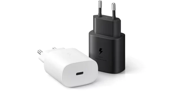 Samsung 25W Travel Adapter + C to C Cable (White)