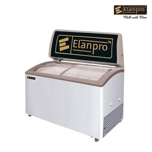 Elanpro Double Door Glass Top Freezer (EKG 215 DC)