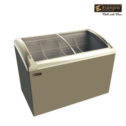 Elanpro Double Door Curve Glass Top Chest Freezer (EKG 310 DL)
