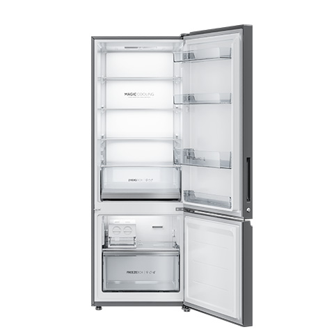 Haier 346 Litres, 3 Star Double Door Magic Convertible Inverter Bottom Mounted Refrigerator (HRB-3664POG-E)