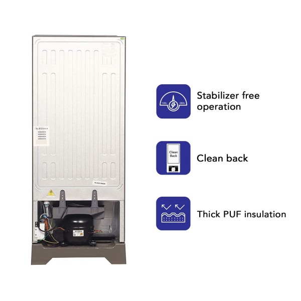Haier 195 Litres, 4 Star Single Door Direct Cool Refrigerator (HRD-1954PSG-E)
