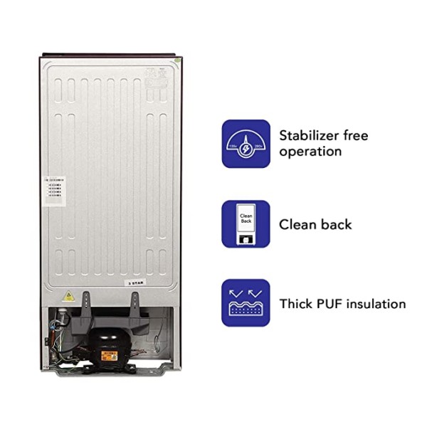 Haier 190 L 2 Star Direct-Cool Single Door Refrigerator (HRD-1902BBR-E)