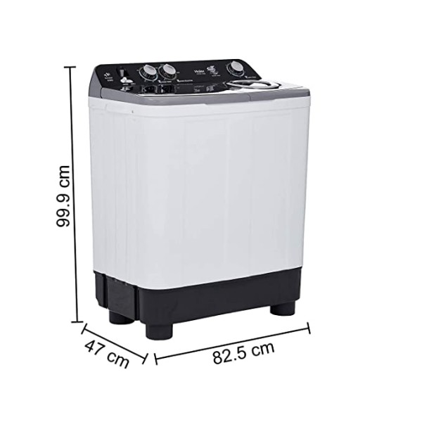 Haier 8.5 Kg Semi-Automatic Top Loading Washing Machine (HTW85-186S)
