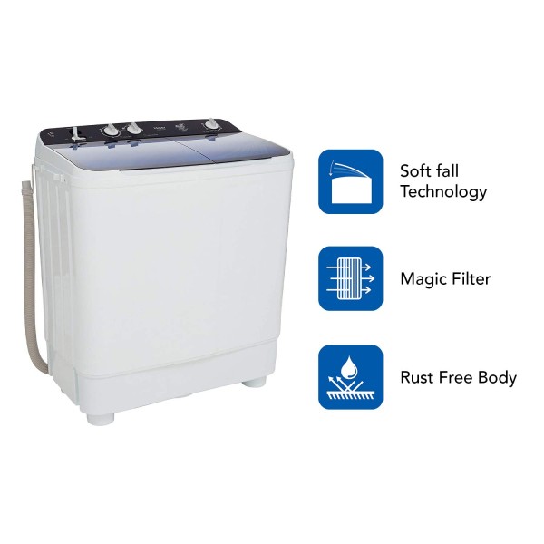 Haier 9 Kg Semi-Automatic Top Loading Washing Machine (HTW90-1159)