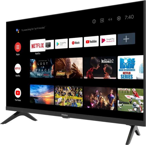 Haier 32 Inch Bezel Less Google Android TV - Smart AI Plus (LE32K7200GA)