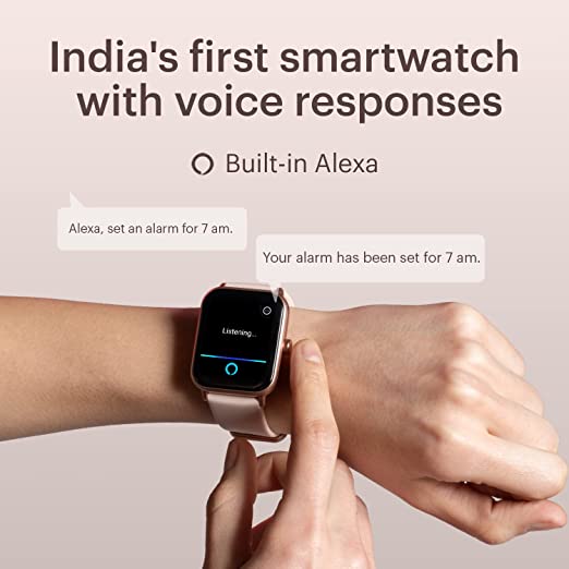 Noise ColorFit Pro 3 Alpha Bluetooth Calling Smart Watch(Rose Pink)