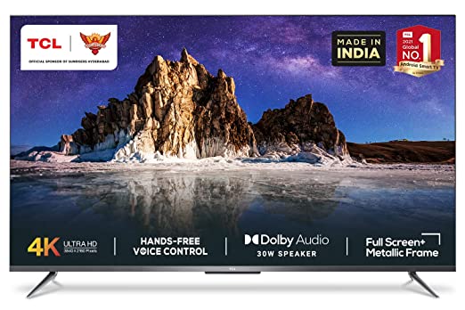 TCL 126 cm (50 inches) 4K Ultra HD Certified Android Smart LED TV (50P715)