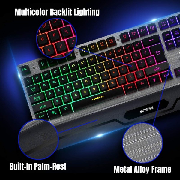 Ant Esports KM540 Gaming Backlit Keyboard with Mouse