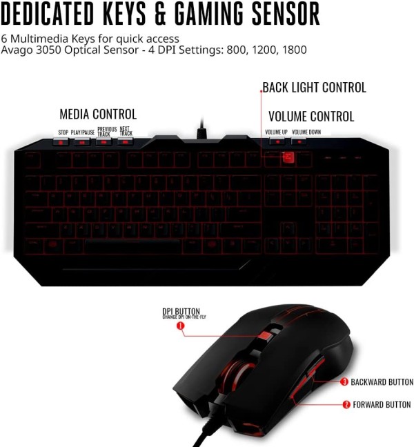 COOLER MASTER Devastator III Gaming Keyboard & Mouse