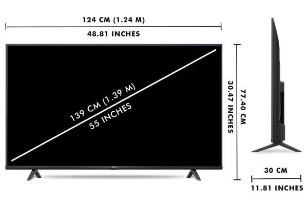 TCL 139 cm (55 inches) 4K Ultra HD Certified Android Smart LED TV (55P615)