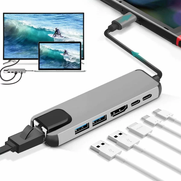 USB Type C to HDMI (6 PORTS)