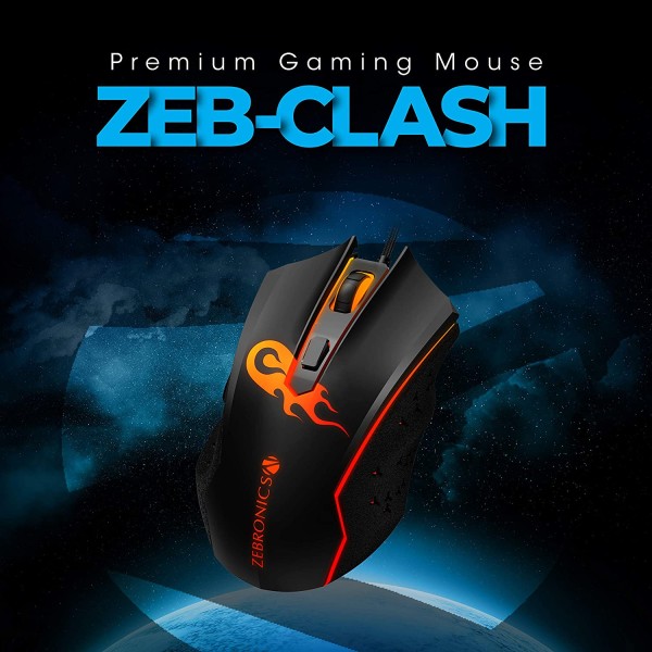 ZEBRONICS Zeb-Clash (Gaming Mouse)